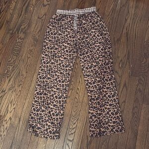 Leopard print lounge pants